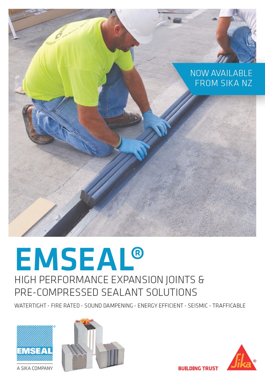EMSEAL high performance expansion joint sealants from Sika NZ